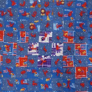 Handmade KU Jayhawks And Kansas State Baby Kids Blanket Nursery